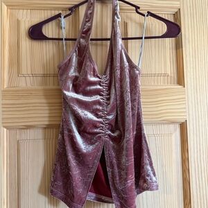 Luxurious Velvet Camisole in Rose by [Brand]